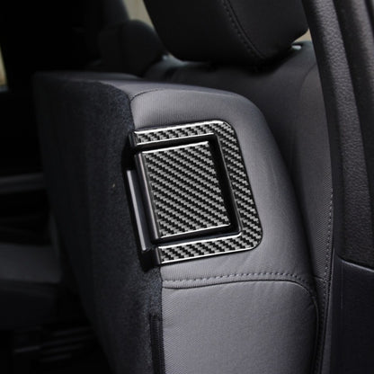 4 PCS / Set Carbon Fiber Car Rear Seat Adjustment Panel Decorative Sticker for Toyota Tundra 2014-2018, Left Right Driving Universal - Car Interior Mouldings by buy2fix | Online Shopping UK | buy2fix