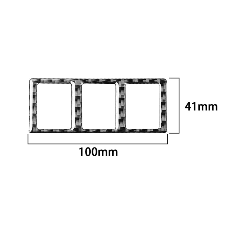 Carbon Fiber Car Mode Switch Decorative Sticker for Toyota Tundra 2014-2018, Left Right Driving Universal by buy2fix