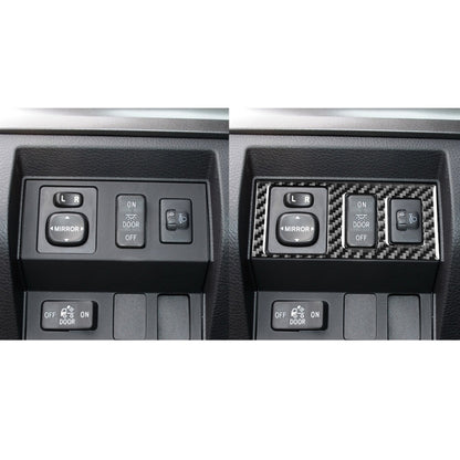 Carbon Fiber Car Headlight Height Adjustment Switch Decorative Sticker for Toyota Tundra 2014-2018, Left Right Driving Universal by buy2fix