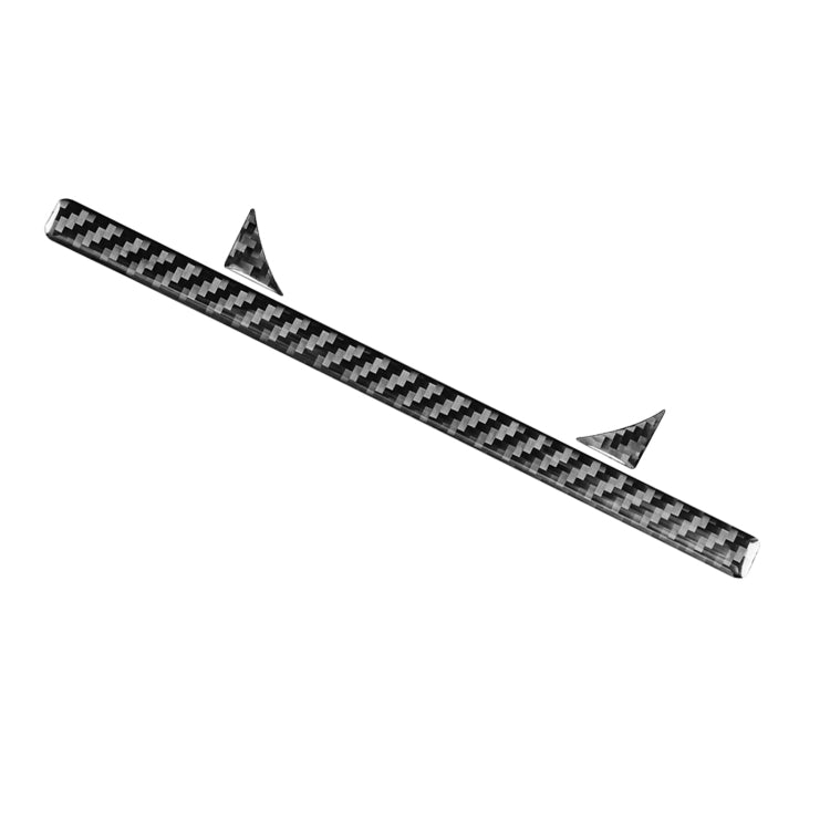 3 PCS / Set Carbon Fiber Car Central Control Cup Holder Decorative Sticker for Toyota Tundra 2014-2018, Left Driving by buy2fix