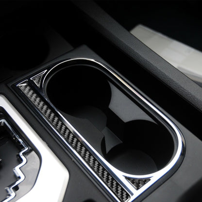 3 PCS / Set Carbon Fiber Car Central Control Cup Holder Decorative Sticker for Toyota Tundra 2014-2018, Left Driving by buy2fix