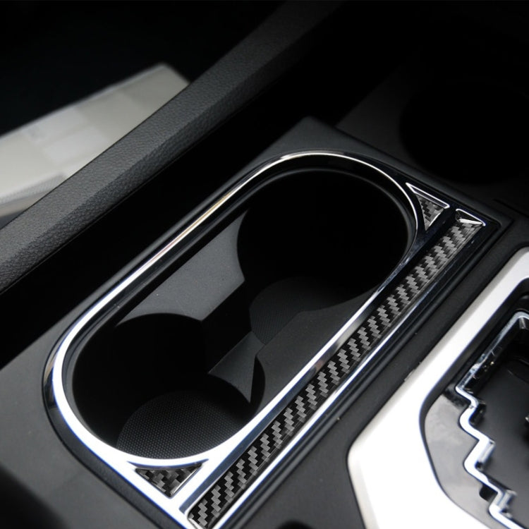 3 PCS / Set Carbon Fiber Car Central Control Cup Holder Decorative Sticker for Toyota Tundra 2014-2018, Right Driving by buy2fix