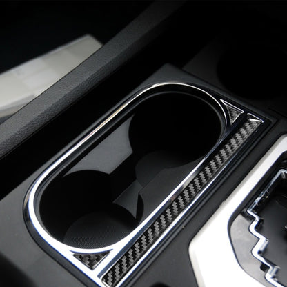 3 PCS / Set Carbon Fiber Car Central Control Cup Holder Decorative Sticker for Toyota Tundra 2014-2018, Right Driving by buy2fix