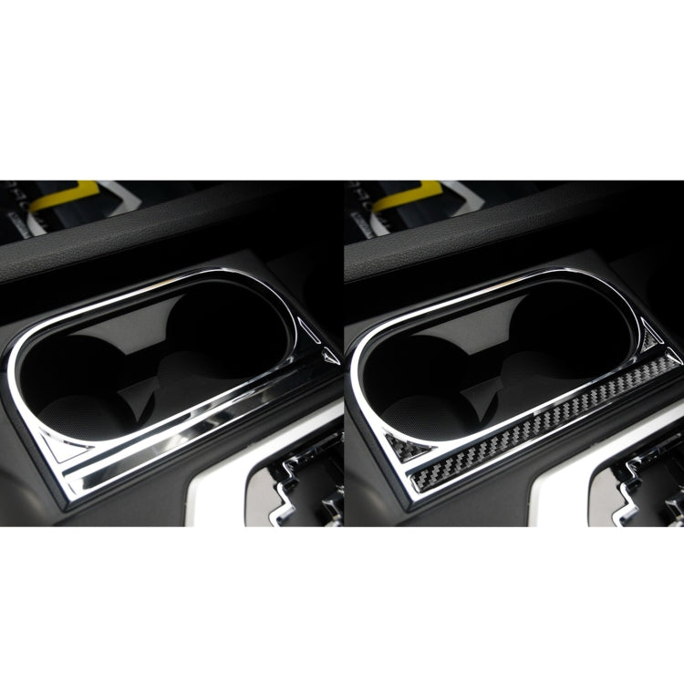 3 PCS / Set Carbon Fiber Car Central Control Cup Holder Decorative Sticker for Toyota Tundra 2014-2018, Right Driving by buy2fix