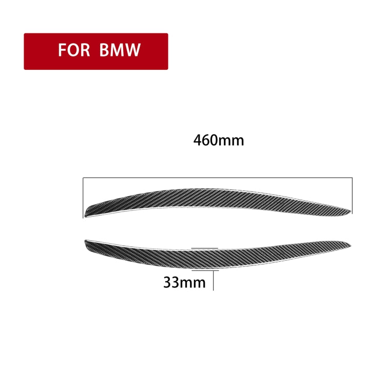 2 PCS / Set Carbon Fiber Car Lamp Eyebrow Decorative Sticker for BMW E92 / E93 2006-2012, Drop Glue Version by buy2fix