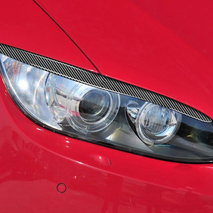 2 PCS / Set Carbon Fiber Car Lamp Eyebrow Decorative Sticker for BMW E92 / E93 2006-2012, Drop Glue Version by buy2fix