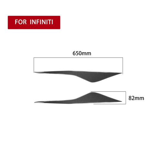 2 PCS / Set Carbon Fiber Car Lamp Eyebrow Decorative Sticker for Ford Mondeo MK4 2007-2013, Drop Glue Version by buy2fix