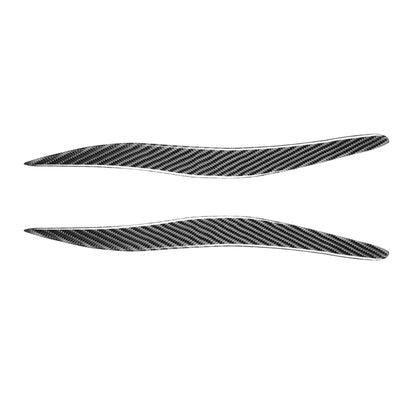 2 PCS / Set Carbon Fiber Car Lamp Eyebrow Decorative Sticker for Lexus IS250/ IS300 2006-2012, Drop Glue Version by buy2fix