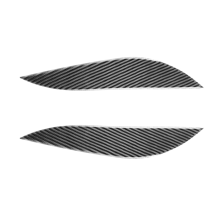 2 PCS / Set Carbon Fiber Car Lamp Eyebrow Decorative Sticker for Honda Civic 2001-2003, Drop Glue Version by buy2fix