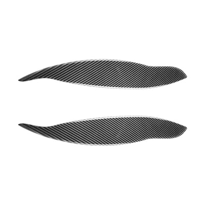2 PCS / Set Carbon Fiber Car Lamp Eyebrow Decorative Sticker for Honda Civic 1999-1900, Drop Glue Version by buy2fix