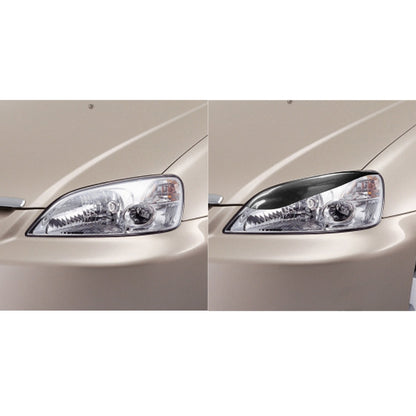 2 PCS / Set Carbon Fiber Car Lamp Eyebrow Decorative Sticker for Honda Civic 1999-1900, Drop Glue Version by buy2fix