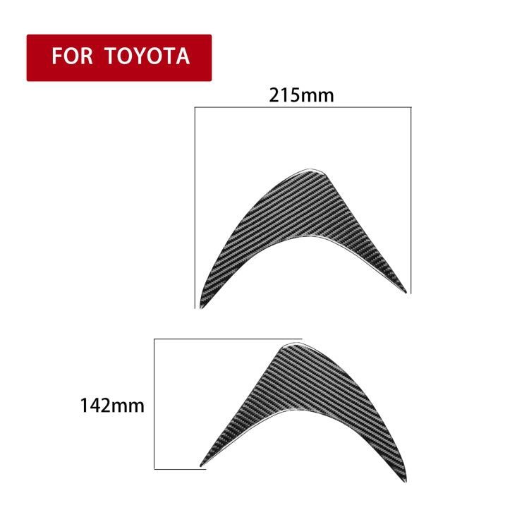 2 PCS / Set Carbon Fiber Car Front Lamp Eyebrow Decorative Sticker for Toyota GT86 / Subaru BRZ 2012-2016, Drop Glue Version by buy2fix