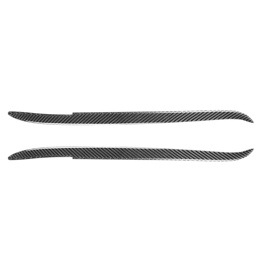 2 PCS / Set Carbon Fiber Car Lamp Eyebrow Decorative Sticker for BMW E39 1997-2003, Drop Glue Version by buy2fix