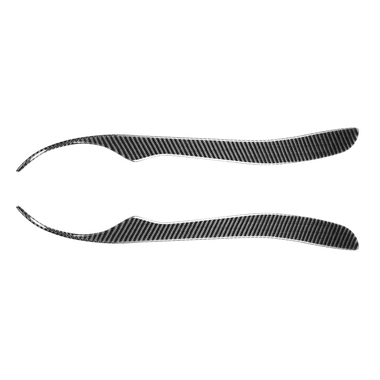 2 PCS / Set Carbon Fiber Car Lamp Eyebrow Decorative Sticker for Lexus IS200 1998-2005, Drop Glue Version by buy2fix