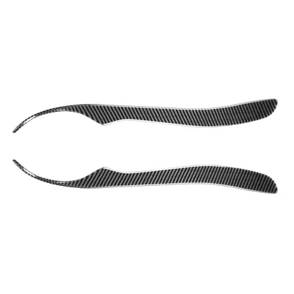 2 PCS / Set Carbon Fiber Car Lamp Eyebrow Decorative Sticker for Lexus IS200 1998-2005, Drop Glue Version by buy2fix