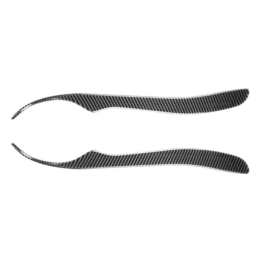 2 PCS / Set Carbon Fiber Car Lamp Eyebrow Decorative Sticker for Lexus IS200 1998-2005, Drop Glue Version by buy2fix