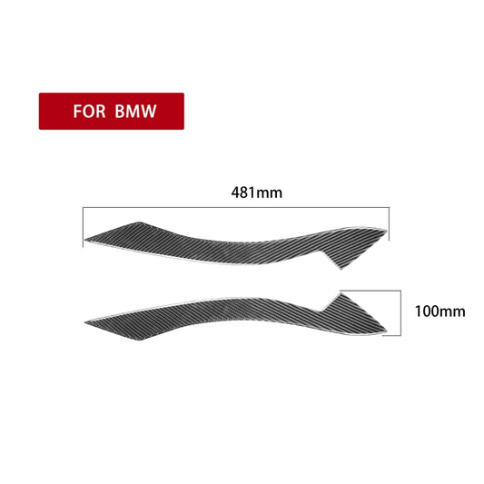 2 PCS / Set Carbon Fiber Car Lamp Eyebrow Decorative Sticker for BMW Z4 / E89 2009-2015, Drop Glue Version by buy2fix