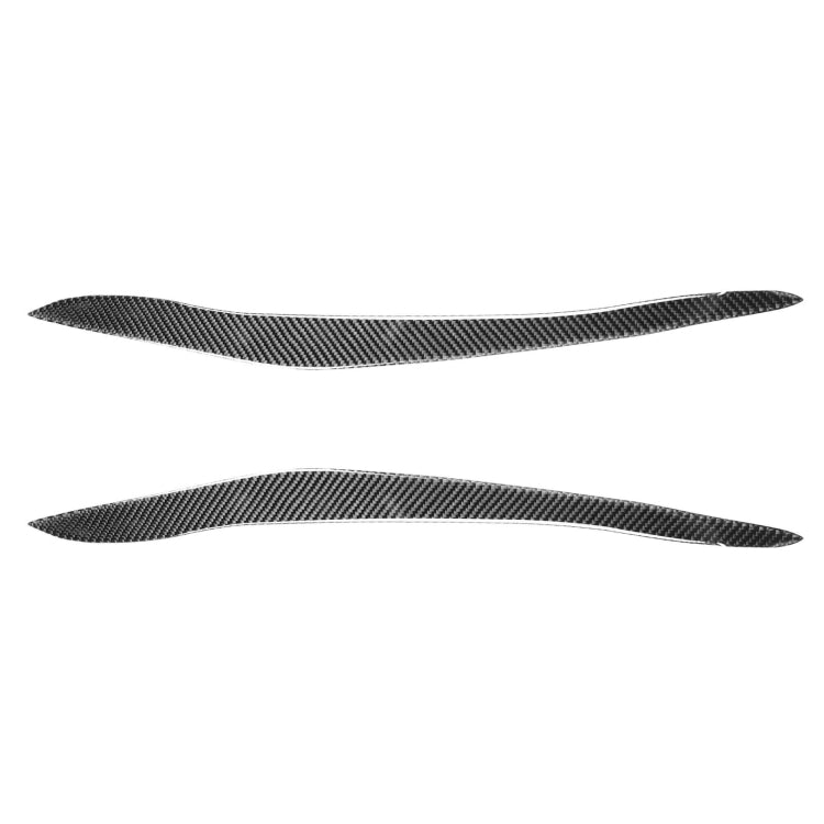 2 PCS / Set Carbon Fiber Car Lamp Eyebrow Decorative Sticker for BMW X5/E70 2010-2012, Drop Glue Version by buy2fix