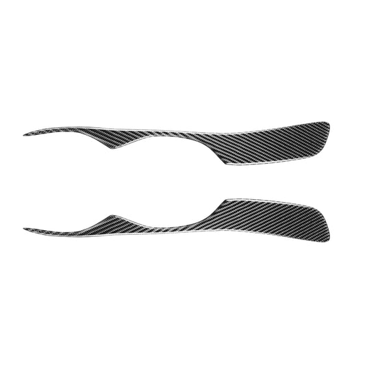 2 PCS / Set Carbon Fiber Car Lamp Eyebrow Decorative Sticker for Lexus IS300/IS200/RS200/ALTezza 1998-2005, Drop Glue Version by buy2fix