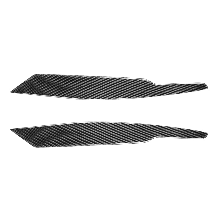 2 PCS / Set Carbon Fiber Car Lamp Eyebrow Decorative Sticker for Volkswagen Passat B6 3C 2005-2010, Drop Glue Version by buy2fix