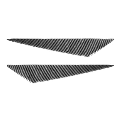 2 PCS / Set Carbon Fiber Car Lamp Eyebrow Decorative Sticker for BMW X1/E84 2009-2014, Drop Glue Version by buy2fix