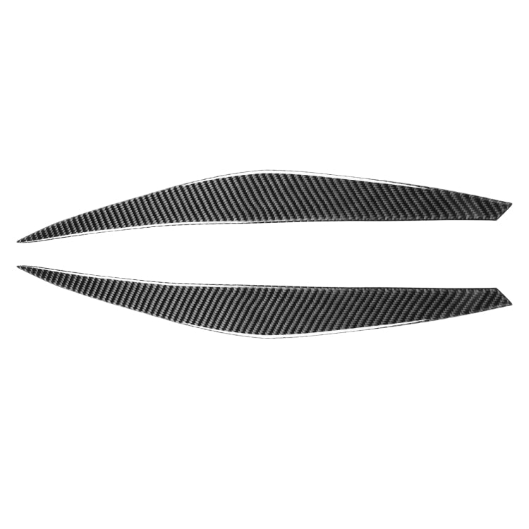 2 PCS / Set Carbon Fiber Car Lamp Eyebrow Decorative Sticker for BMW E71/X6 2008-2014, Drop Glue Version by buy2fix