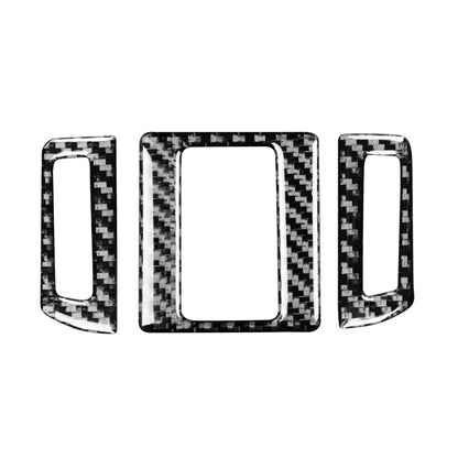 3 PCS / Set Carbon Fiber Car Central Air Outlet Decorative Sticker for Toyota 4Runner 2010-2020 by buy2fix