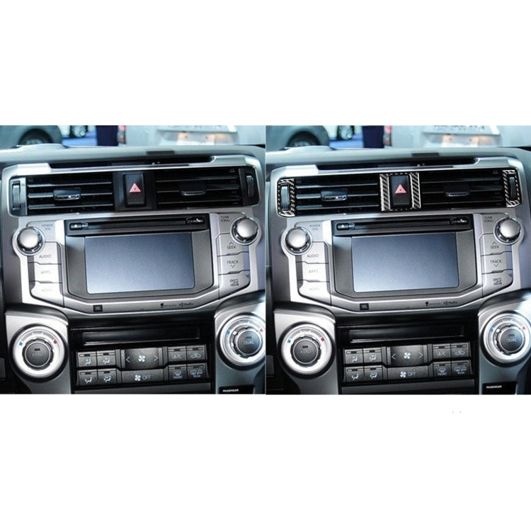 3 PCS / Set Carbon Fiber Car Central Air Outlet Decorative Sticker for Toyota 4Runner 2010-2020 by buy2fix