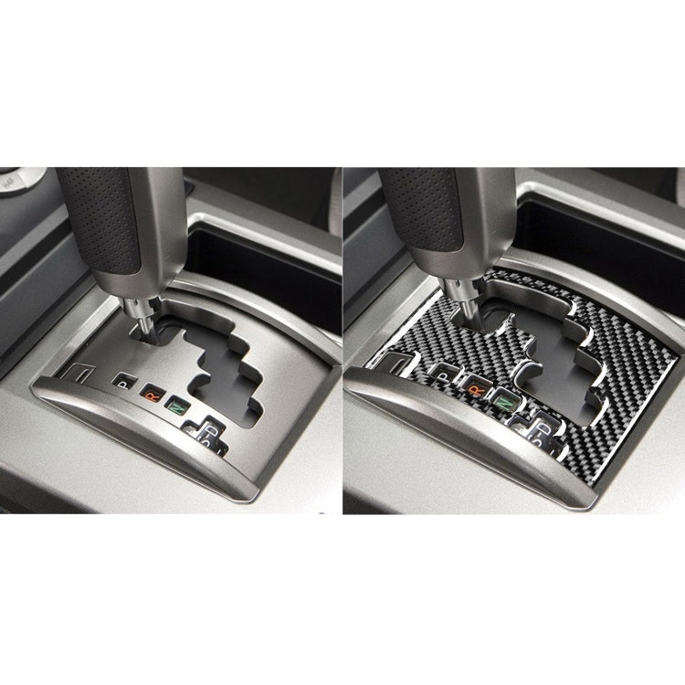 Carbon Fiber Car Gear Panel Decorative Sticker for Toyota 4Runner 2010-2020, Suitable for Left Driving by buy2fix