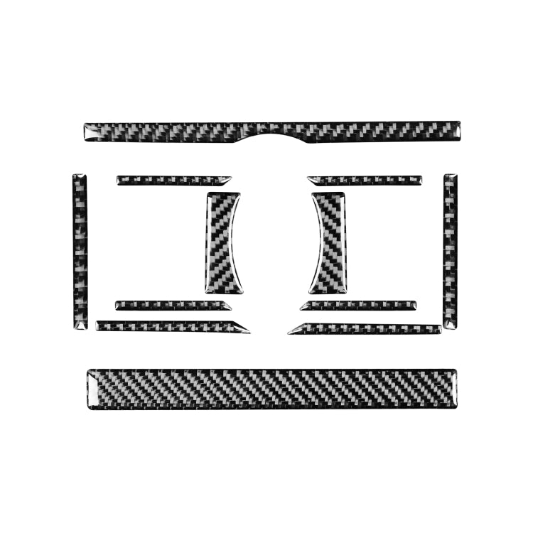 12 PCS / Set Carbon Fiber Car Air Conditioning Switch Panel Decorative Sticker for Toyota 4Runner 2010-2020 by buy2fix