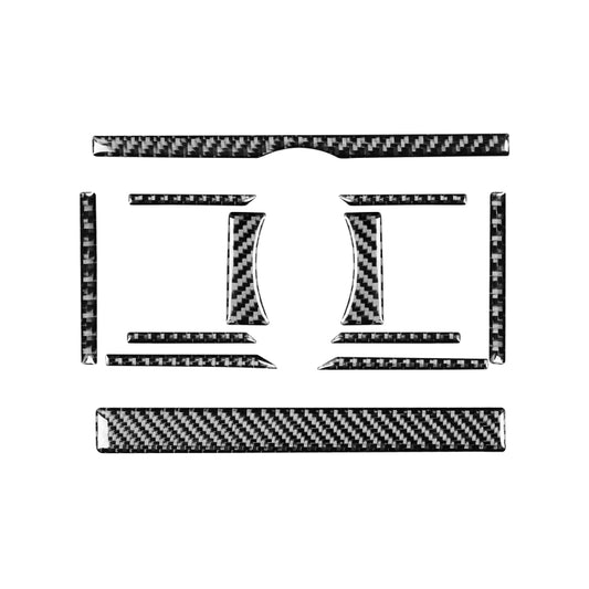 12 PCS / Set Carbon Fiber Car Air Conditioning Switch Panel Decorative Sticker for Toyota 4Runner 2010-2020 by buy2fix