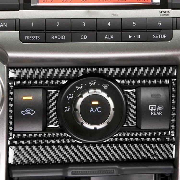 12 PCS / Set Carbon Fiber Car Air Conditioning Switch Panel Decorative Sticker for Toyota 4Runner 2010-2020 by buy2fix