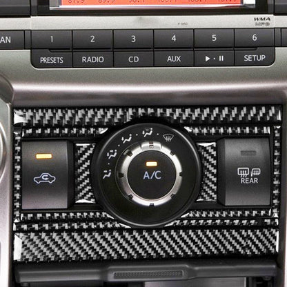 12 PCS / Set Carbon Fiber Car Air Conditioning Switch Panel Decorative Sticker for Toyota 4Runner 2010-2020 by buy2fix