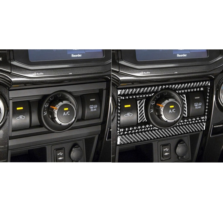 12 PCS / Set Carbon Fiber Car Air Conditioning Switch Panel Decorative Sticker for Toyota 4Runner 2010-2020 by buy2fix