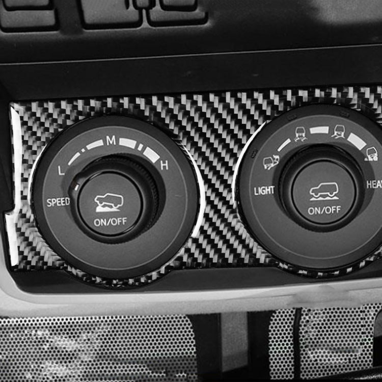 Carbon Fiber Car Four-wheel Drive Switch Panel Decorative Sticker for Toyota 4Runner 2010-2020 by buy2fix