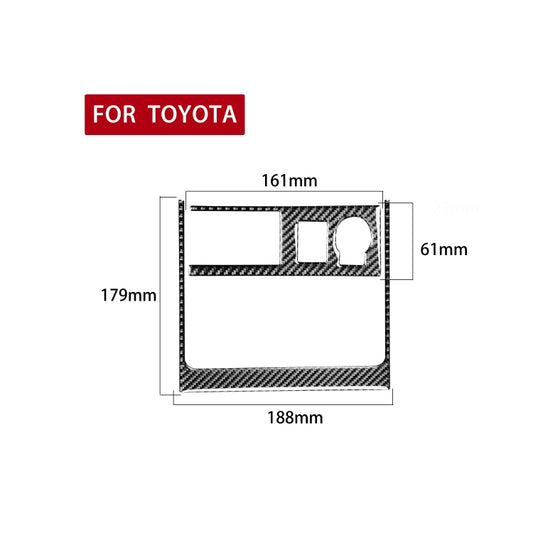 2 PCS / Set Carbon Fiber Car Cigarette Lighter Panel Decorative Sticker for Toyota 4Runner 2010-2020 by buy2fix