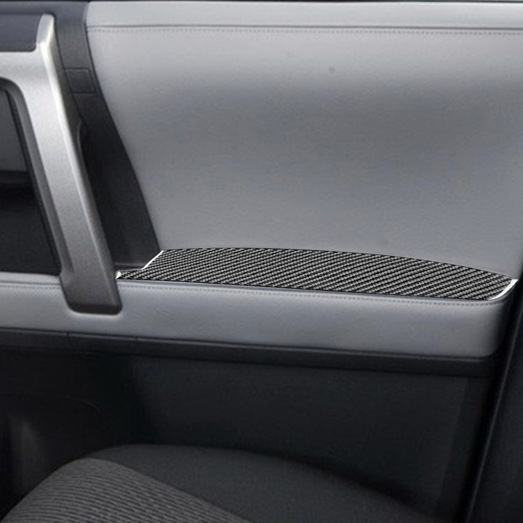 4 PCS / Set Carbon Fiber Car Door Inner Armrest Decorative Sticker for Toyota 4Runner 2010-2020 - In Car by buy2fix | Online Shopping UK | buy2fix