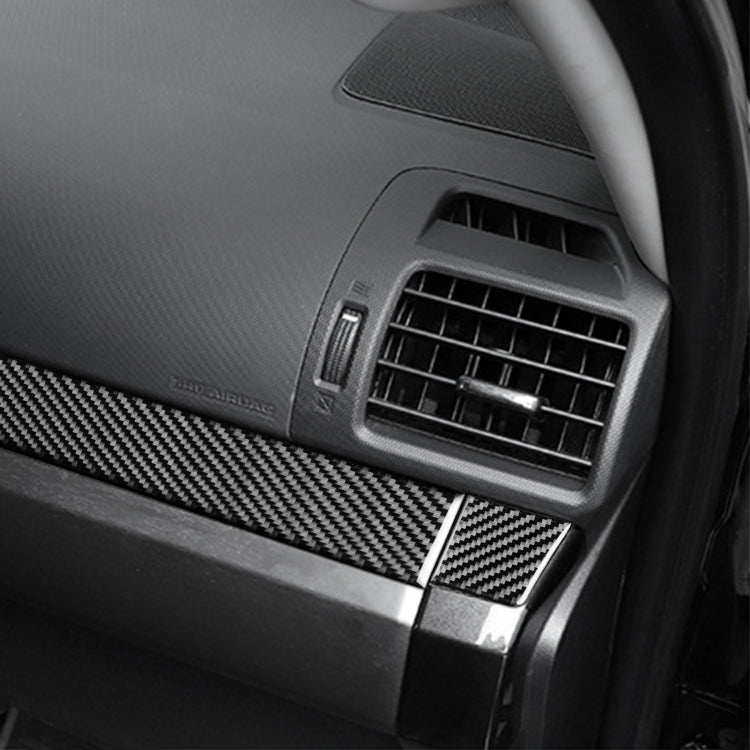 4 PCS / Set Carbon Fiber Car Center Console Decorative Sticker for Toyota 4Runner 2010-2020, Suitable for Left Driving - Car Interior Mouldings by buy2fix | Online Shopping UK | buy2fix
