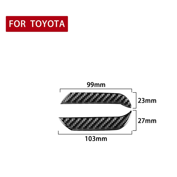 2 PCS / Set Carbon Fiber Car Instrument Both Sides Decorative Sticker for Toyota 4Runner 2010-2020 by buy2fix