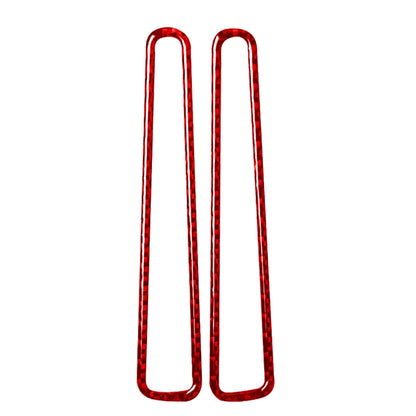 2 PCS / Set Carbon Fiber Car Window Air Outlet Defogging Decorative Sticker for Nissan GTR R35 2008-2020, Left and Right Driving Universal(Red) by buy2fix