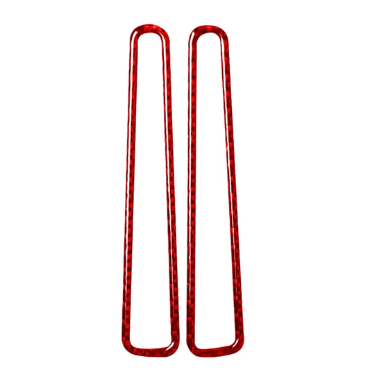 2 PCS / Set Carbon Fiber Car Window Air Outlet Defogging Decorative Sticker for Nissan GTR R35 2008-2020, Left and Right Driving Universal(Red) by buy2fix