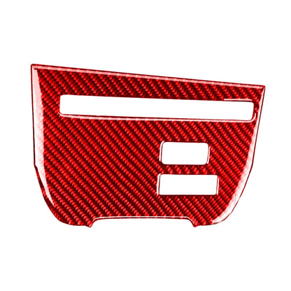 Carbon Fiber Car CD Player Console A Version Decorative Sticker for Nissan GTR R35 2008-2016, Left Driving(Red) by buy2fix