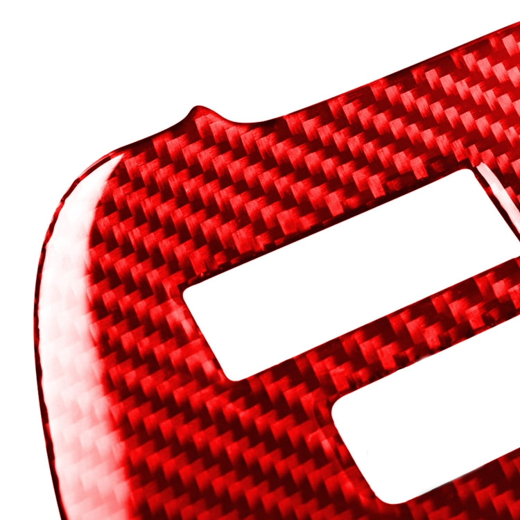 Carbon Fiber Car CD Player Console A Version Decorative Sticker for Nissan GTR R35 2008-2016, Left Driving(Red) by buy2fix