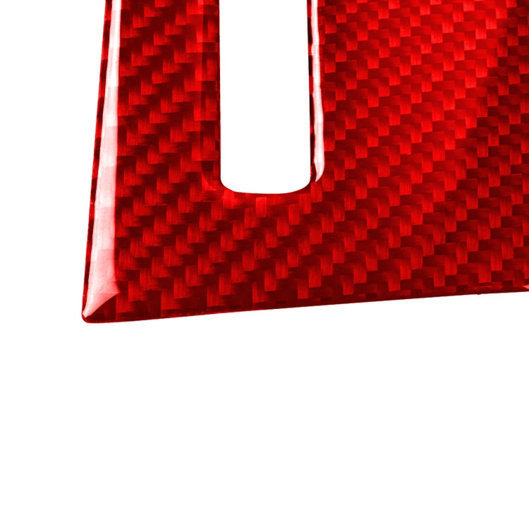 Carbon Fiber Car CD Player Console B Version Decorative Sticker for Nissan GTR R35 2008-2016, Left Driving(Red) by buy2fix