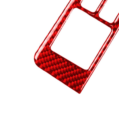 6 PCS / Set Carbon Fiber Car Window Lift Button Door Lock Decorative Sticker for Nissan GTR R35 2008-2016, Right Driving (Red) by buy2fix