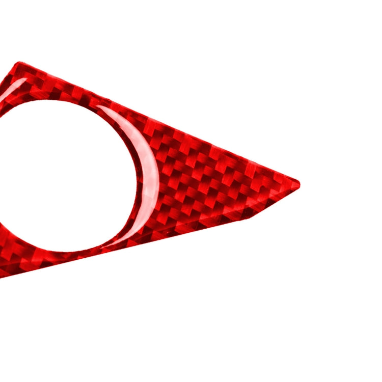 Carbon Fiber Car Door Horn Decorative Sticker for Nissan GTR R35 2008-2016, Left and Right Driving Universal (Red) by buy2fix