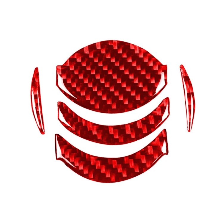 5 PCS / Set Carbon Fiber Car Central Air Outlet Decorative Sticker for Nissan GTR R35 2008-2016, Left and Right Driving Universal (Red) by buy2fix