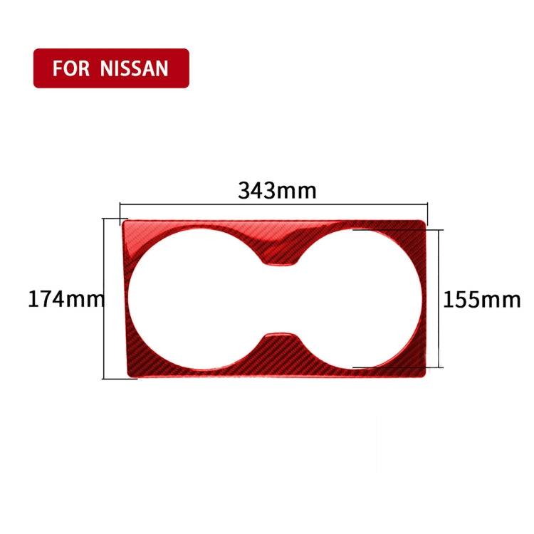 Carbon Fiber Car Rear Seat Speaker Decorative Sticker for Nissan GTR R35 2008-2016, Left and Right Driving Universal (Red) by buy2fix