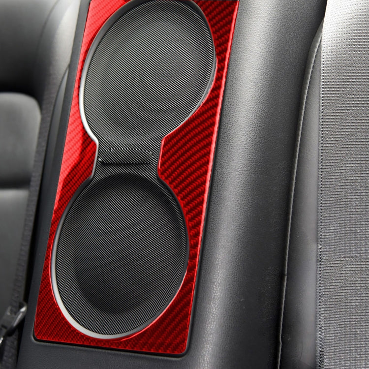 Carbon Fiber Car Rear Seat Speaker Decorative Sticker for Nissan GTR R35 2008-2016, Left and Right Driving Universal (Red) by buy2fix