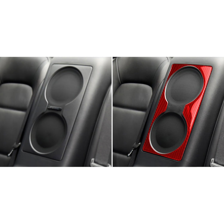 Carbon Fiber Car Rear Seat Speaker Decorative Sticker for Nissan GTR R35 2008-2016, Left and Right Driving Universal (Red) by buy2fix